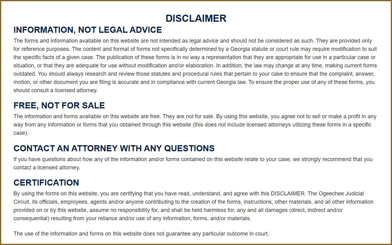 Bulloch County Clerk forms and links for court records
