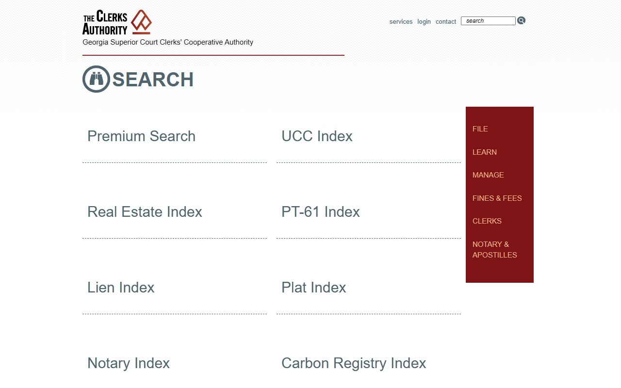 Bulloch County court records GSCCCA statewide search categories