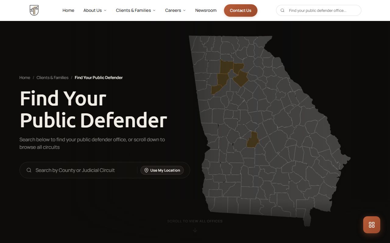 Bulloch County criminal court records Georgia public defender finder source