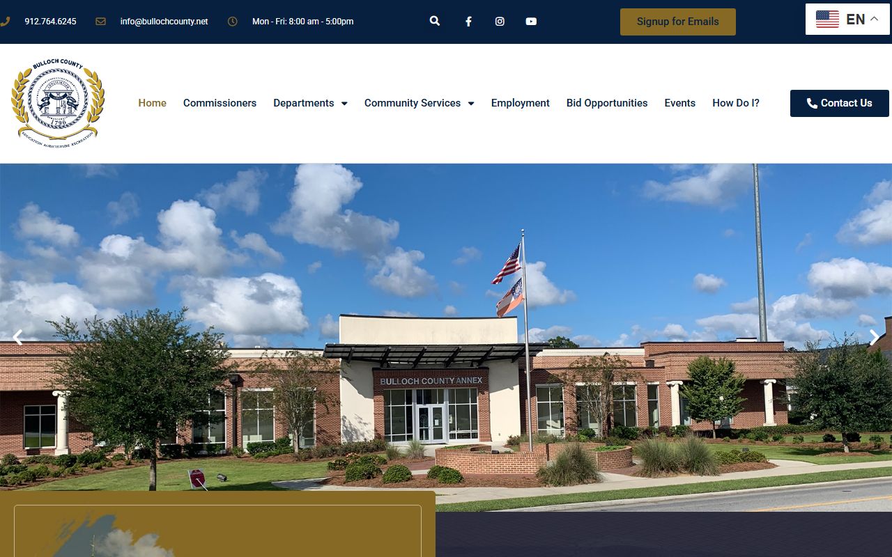 Bulloch County court records county government homepage