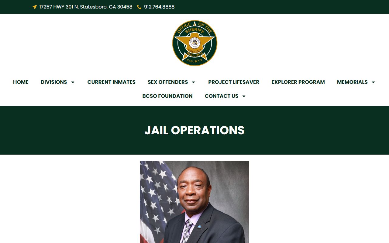 Bulloch County inmate search jail operations source